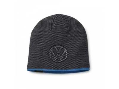 Спортивная зимняя шапка унисекс Volkswagen 3D-Logo Unisex Knitted Hat, Grey/Blue от VAG Спортивная зимняя шапка унисекс Volkswagen 3D-Logo Unisex Knitted Hat, Grey/Blue