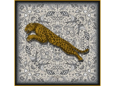 Женский шелковый шарф Jaguar Silk Scarf Nude Gold, артикул JSTSILKNG от JAGUAR Женский шелковый шарф Jaguar Silk Scarf Nude Gold, артикул JSTSILKNG