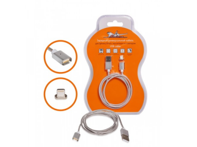 Зарядный универсальный датакабель для Iphone/IPad с магнитным коннектором