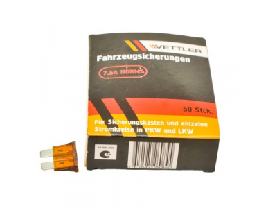 Предохранитель плоский 7,5А VETTLER от VETTLER Предохранитель плоский 7,5А VETTLER