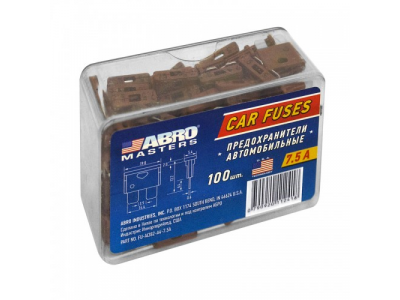 Предохранители флажковые (температуростойкий пластик) № 4 (7.5 А) 100 шт.