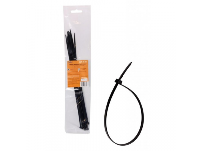 Стяжки (хомуты) кабельные 3,6*300 мм, пластиковые, черные, 10 шт. AIRLINE