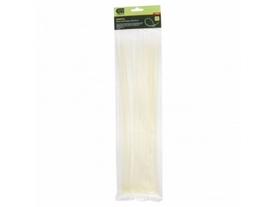 Хомуты, 400 x 4,8 мм, пластиковые, белые, 50 шт Сибртех от СИБРТЕХ Хомуты, 400 x 4,8 мм, пластиковые, белые, 50 шт Сибртех