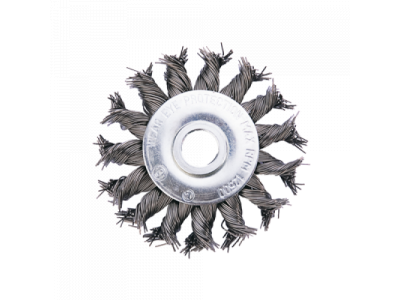 Щётка №136 13178221 d-178мм круглая для УШМ , витая от АТАКА Щётка №136 13178221 d-178мм круглая для УШМ , витая