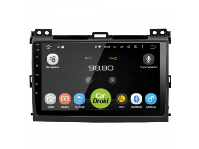 Штатная магнитола CarDroid RD-1105F для Toyota Land Cruiser Prado 120