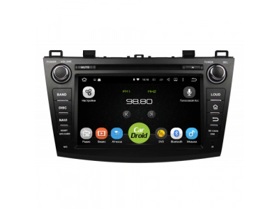 Штатная магнитола CarDroid RD-2404D для Mazda 3, 2009 DSP от ROXIMO Штатная магнитола CarDroid RD-2404D для Mazda 3, 2009 DSP
